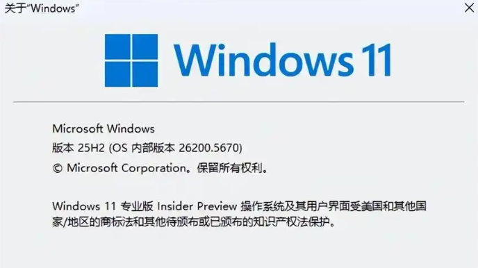 Windows11 25H2 测试版 ISO 映像